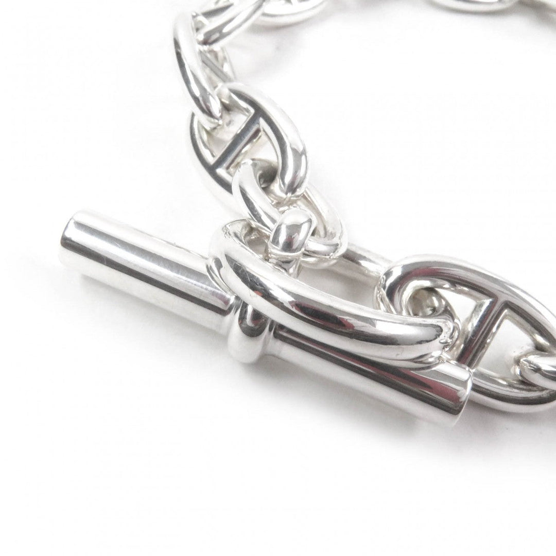 HERMES bracelet Main�FAG925 Silver Chene DunkleGM mens Used Authentic