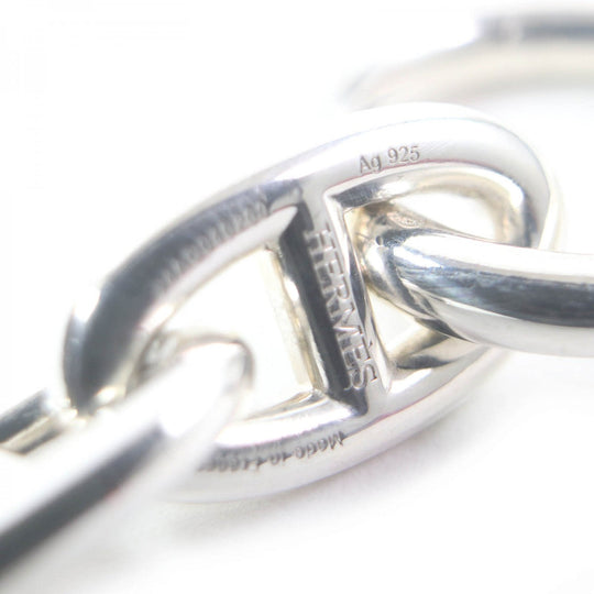HERMES bracelet Main�FAG925 Silver Chene DunkleGM mens Used Authentic