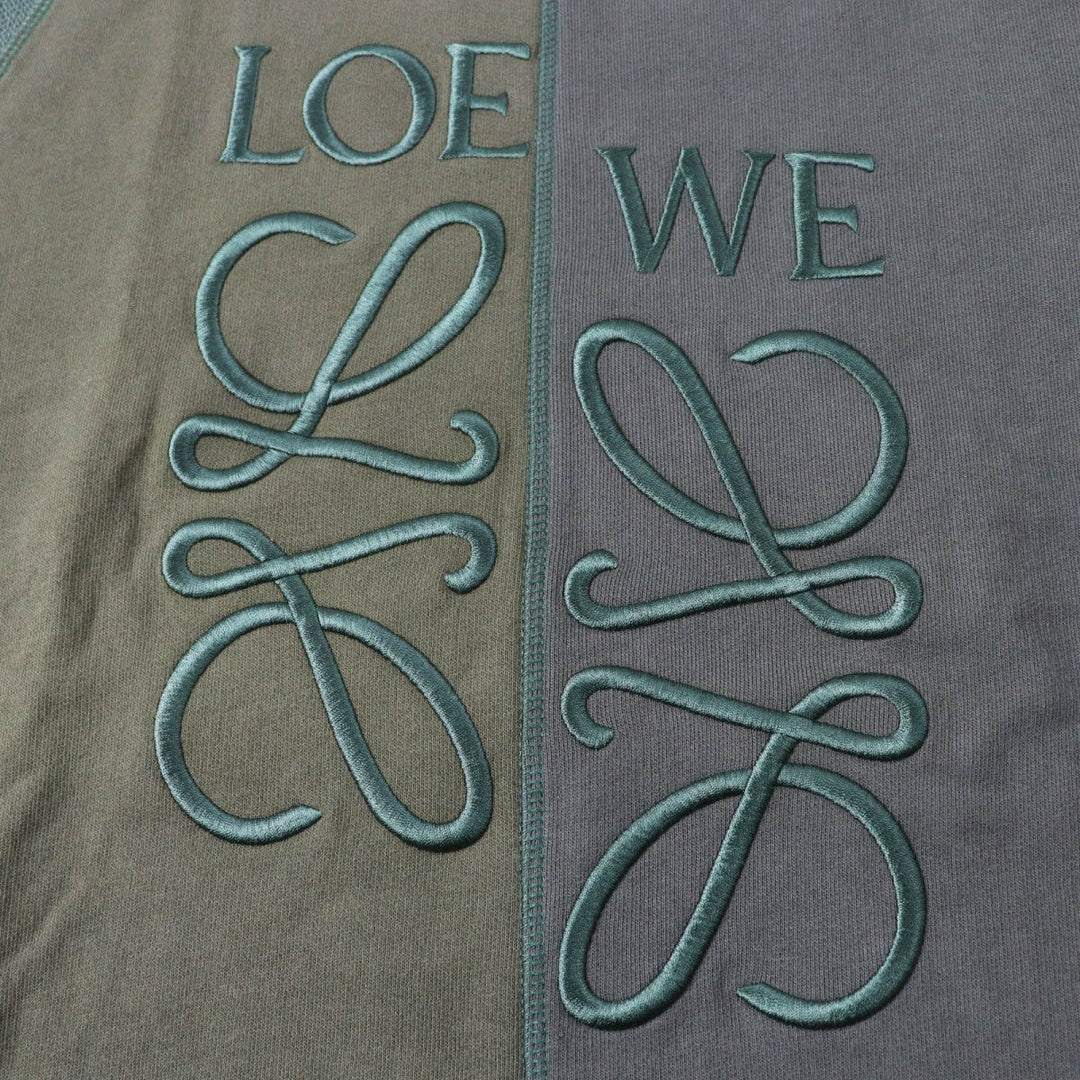 LOEWE sweat S540Y24J01 Main: 100% cotton, part: 100% wool, part: 100% rayon khaki Women S Used Authentic