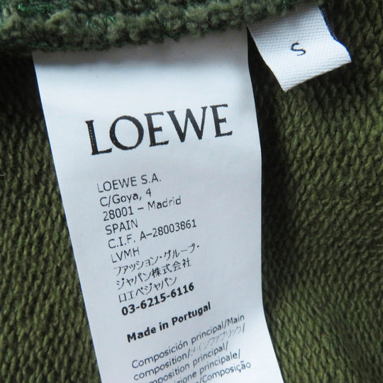 LOEWE sweat S540Y24J01 Main: 100% cotton, part: 100% wool, part: 100% rayon khaki Women S Used Authentic