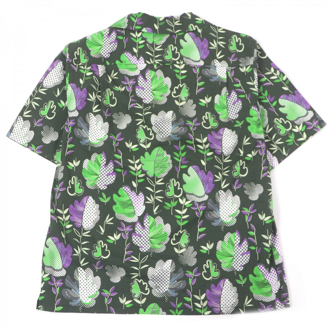PRADA Short sleeve shirt UCS339 Main: 100% cotton Dark green mens S Used Authentic