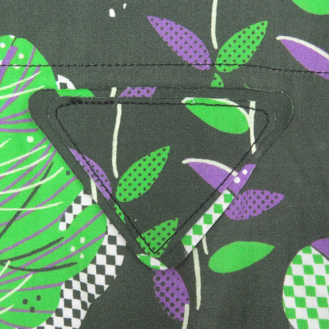 PRADA Short sleeve shirt UCS339 Main: 100% cotton Dark green mens S Used Authentic