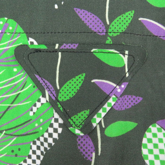 PRADA Short sleeve shirt UCS339 Main: 100% cotton Dark green mens S Used Authentic