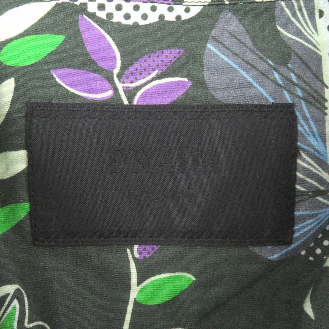 PRADA Short sleeve shirt UCS339 Main: 100% cotton Dark green mens S Used Authentic