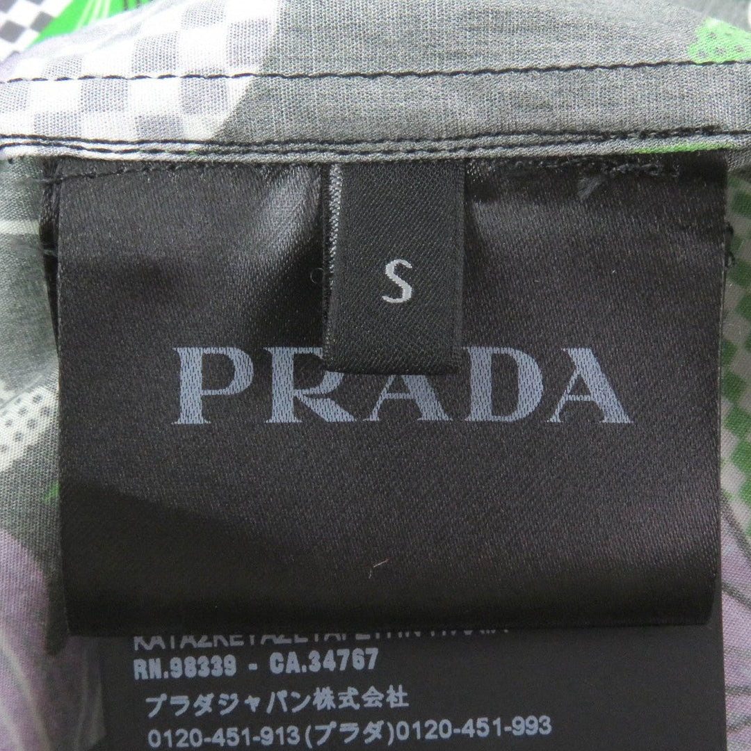 PRADA Short sleeve shirt UCS339 Main: 100% cotton Dark green mens S Used Authentic