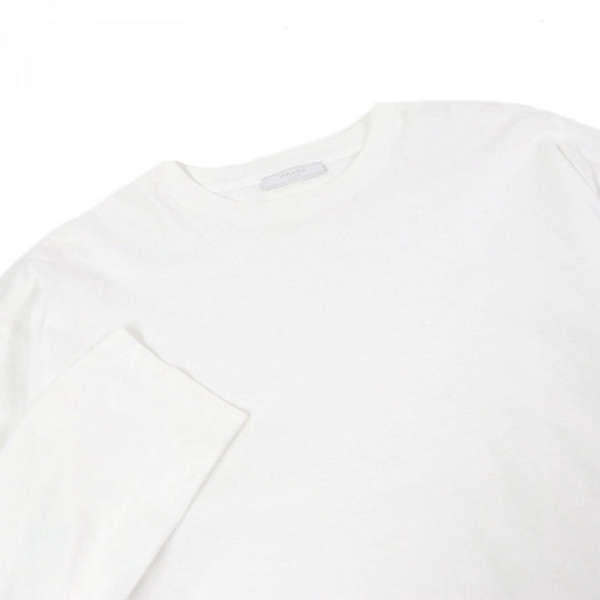 PRADA Long-sleeved T-shirt UJL444 Main: 100% cotton white mens M Used Authentic