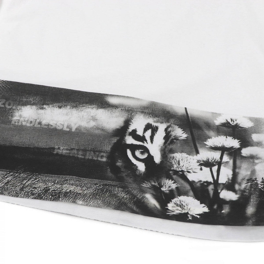 PRADA Long-sleeved T-shirt UJL444 Main: 100% cotton white mens M Used Authentic