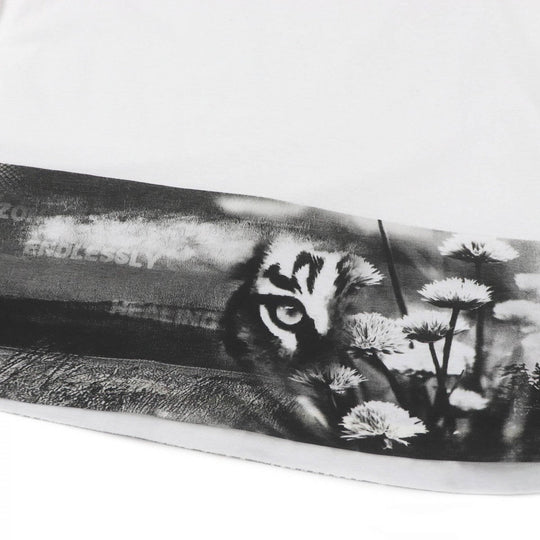 PRADA Long-sleeved T-shirt UJL444 Main: 100% cotton white mens M Used Authentic