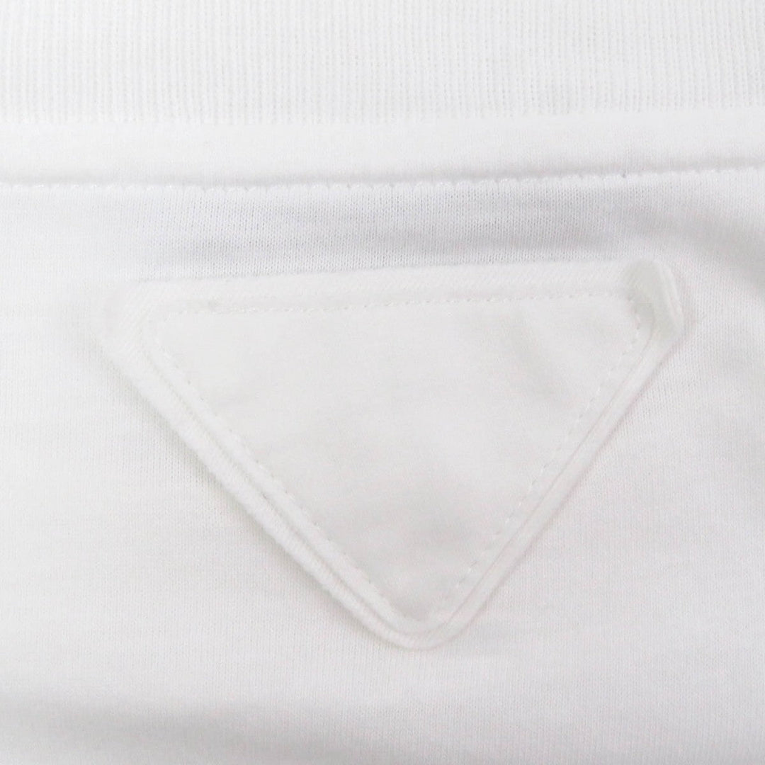 PRADA Long-sleeved T-shirt UJL444 Main: 100% cotton white mens M Used Authentic