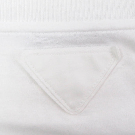PRADA Long-sleeved T-shirt UJL444 Main: 100% cotton white mens M Used Authentic
