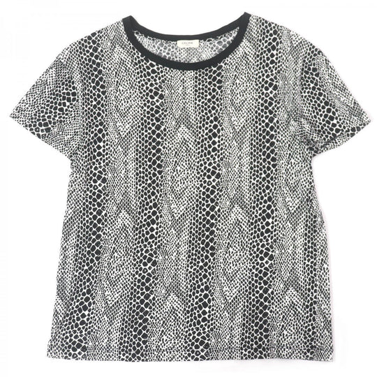 CELINE Short sleeve T-shirt 2X008378E Main: 100% cotton Black White mens S Used Authentic
