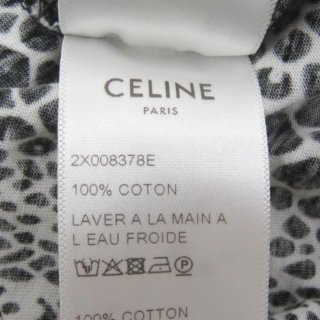 CELINE Short sleeve T-shirt 2X008378E Main: 100% cotton Black White mens S Used Authentic
