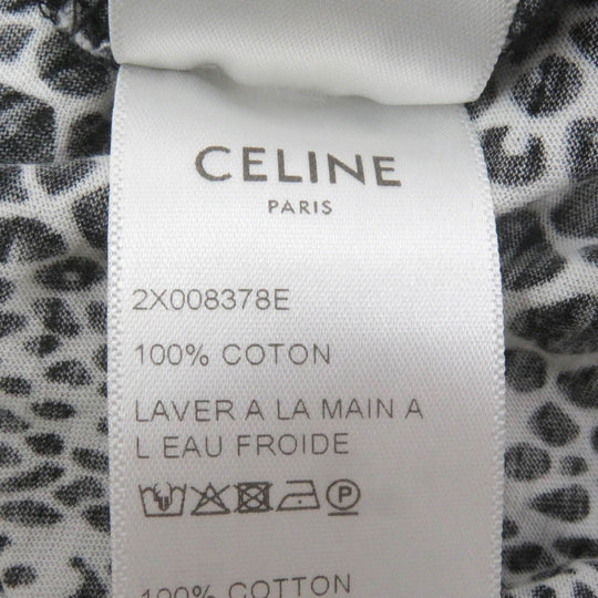 CELINE Short sleeve T-shirt 2X008378E Main: 100% cotton Black White mens S Used Authentic