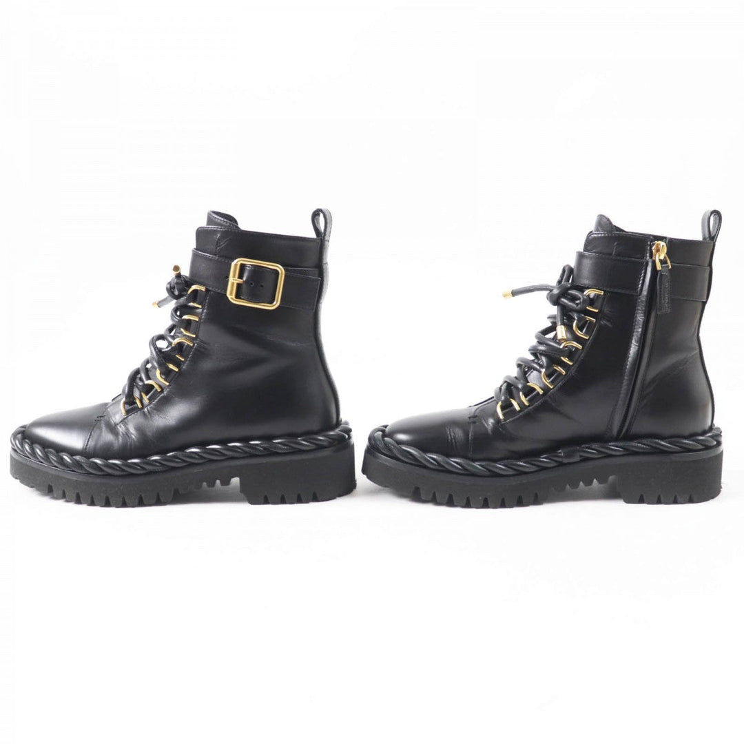 Valentino Garavani short boots UW2S0AA1 Lamb leather black CONBAT BOOT Combat boots 36