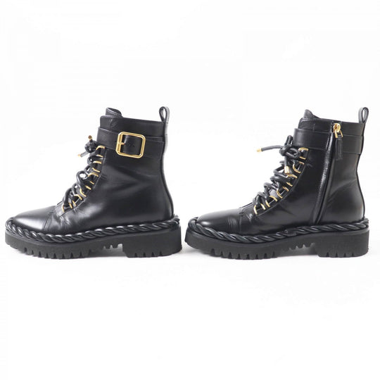Valentino Garavani short boots UW2S0AA1 Lamb leather black CONBAT BOOT Combat boots 36