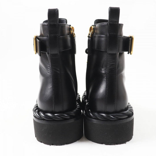 Valentino Garavani short boots UW2S0AA1 Lamb leather black CONBAT BOOT Combat boots 36