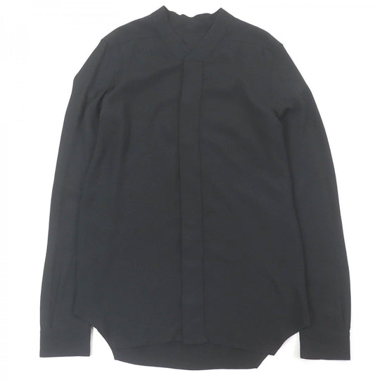Rick Owens Long sleeve shirt RU20S7298 Main: 62% acetate, Main: 38% silk black mens 46 Used Authentic