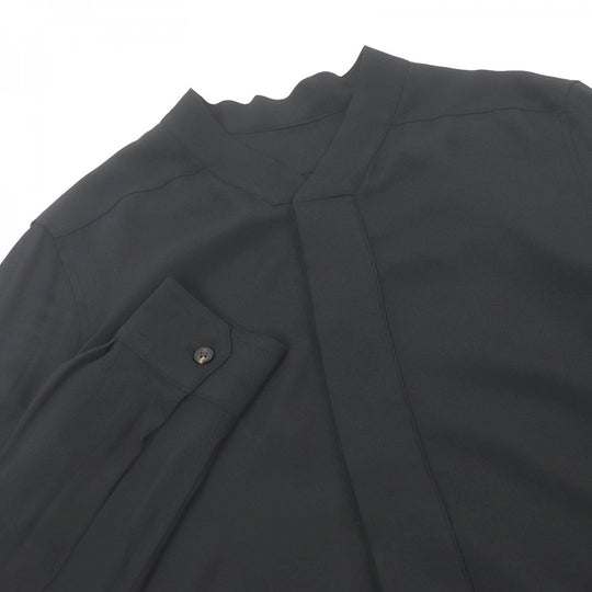 Rick Owens Long sleeve shirt RU20S7298 Main: 62% acetate, Main: 38% silk black mens 46 Used Authentic