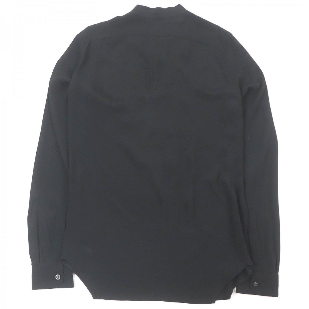 Rick Owens Long sleeve shirt RU20S7298 Main: 62% acetate, Main: 38% silk black mens 46 Used Authentic