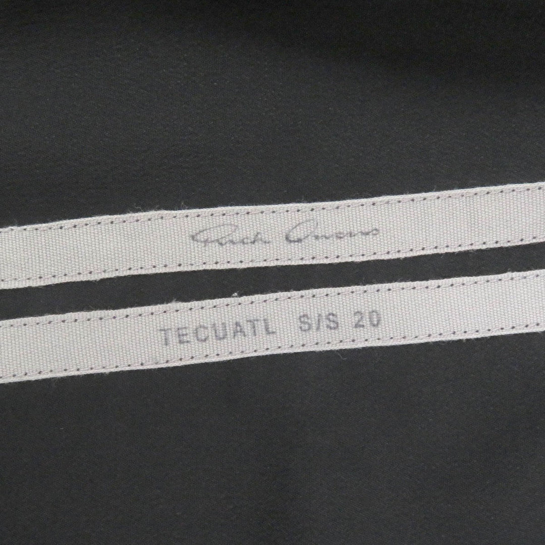 Rick Owens Long sleeve shirt RU20S7298 Main: 62% acetate, Main: 38% silk black mens 46 Used Authentic