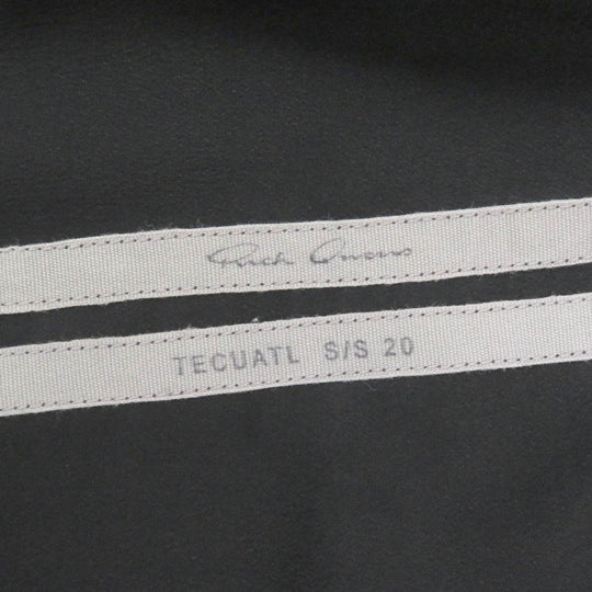 Rick Owens Long sleeve shirt RU20S7298 Main: 62% acetate, Main: 38% silk black mens 46 Used Authentic