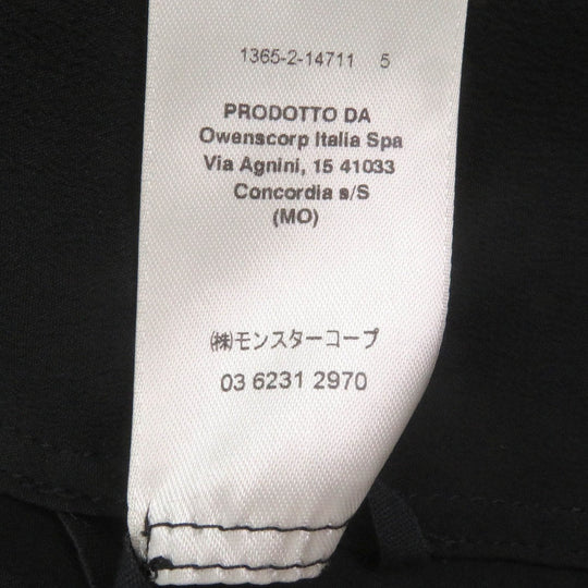 Rick Owens Long sleeve shirt RU20S7298 Main: 62% acetate, Main: 38% silk black mens 46 Used Authentic