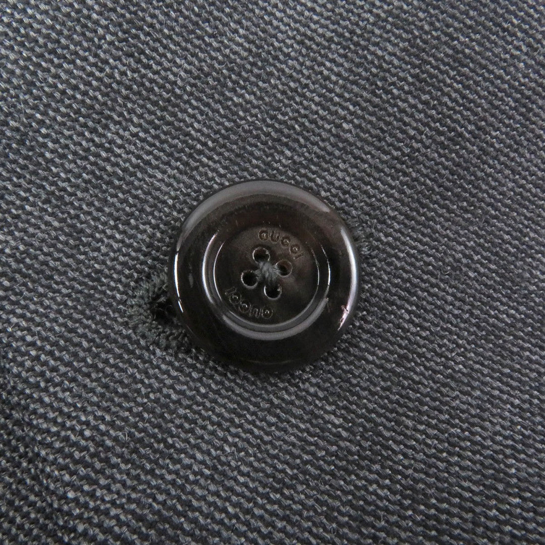 GUCCI tailored jacket 625378 Outer: 100% wool, Lining: 100% rayon, Sleeve lining: 100% cupra gray mens 50 Used Authentic