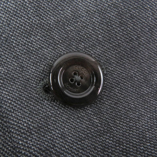 GUCCI tailored jacket 625378 Outer: 100% wool, Lining: 100% rayon, Sleeve lining: 100% cupra gray mens 50 Used Authentic
