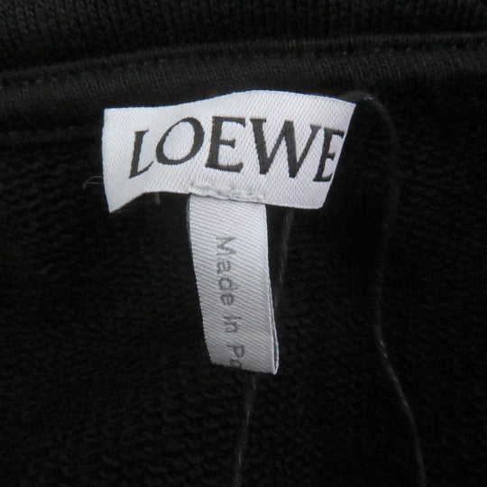 LOEWE Hoodie H526Y25X05 Main: 100% cotton, Part: 100% polyester black mens XXS Used Authentic