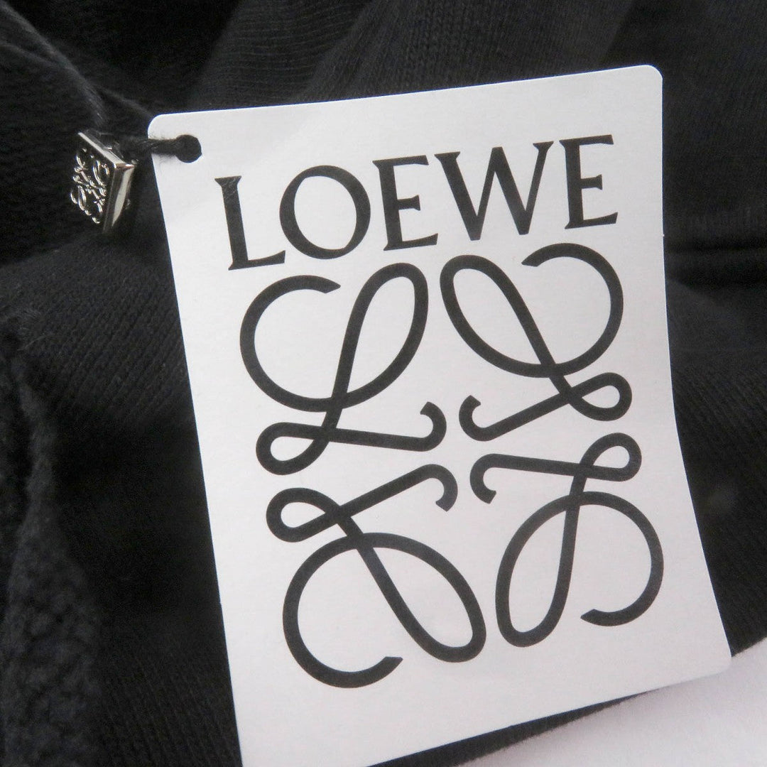 LOEWE Hoodie H526Y25X05 Main: 100% cotton, Part: 100% polyester black mens XXS Used Authentic