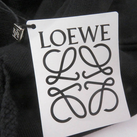 LOEWE Hoodie H526Y25X05 Main: 100% cotton, Part: 100% polyester black mens XXS Used Authentic
