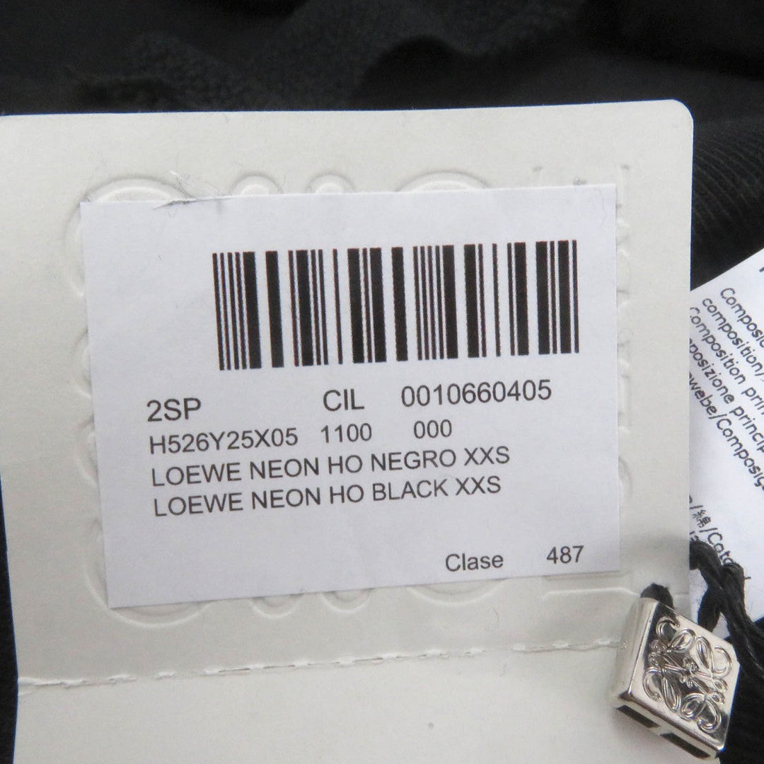LOEWE Hoodie H526Y25X05 Main: 100% cotton, Part: 100% polyester black mens XXS Used Authentic