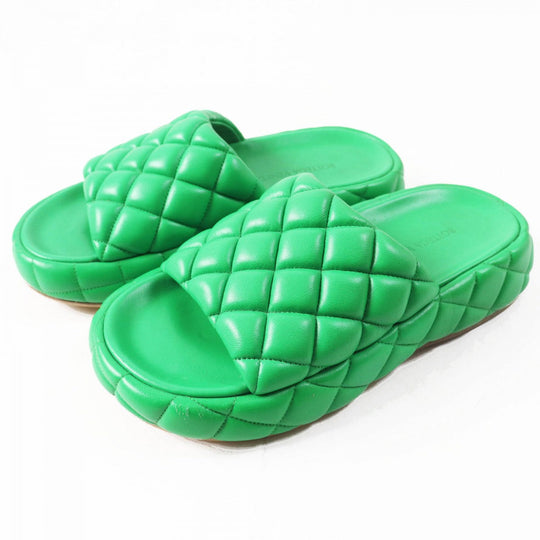 BOTTEGAVENETA Sandals Main: Leather green Women 36 Used Authentic