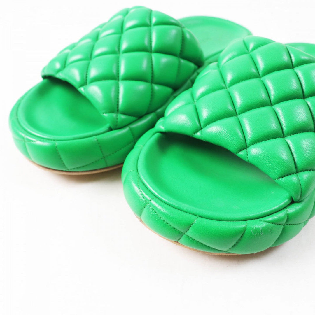BOTTEGAVENETA Sandals Main: Leather green Women 36 Used Authentic
