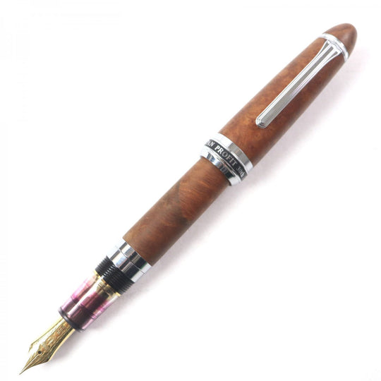 SAILOR fountain pen Nib: 21K Brown silver PROFIT Plot 30th Anniversary Briar mens Used Authentic