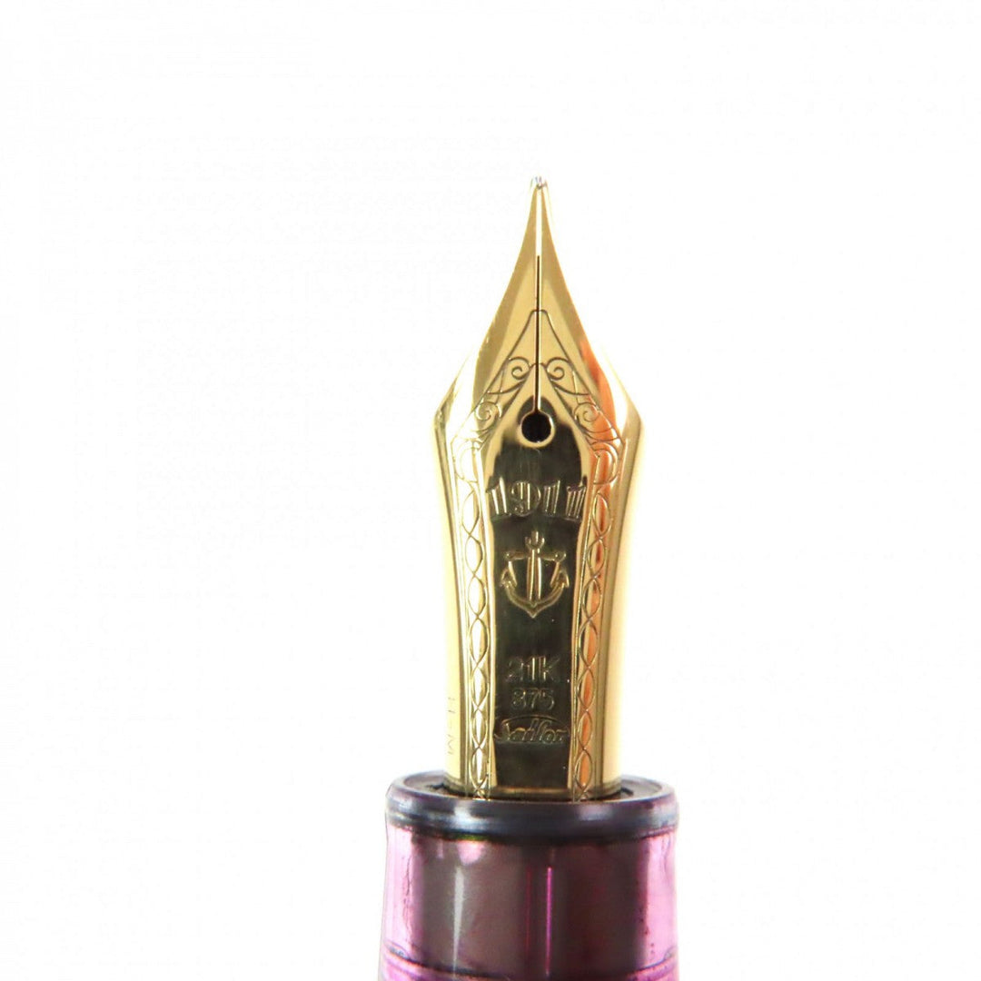 SAILOR fountain pen Nib: 21K Brown silver PROFIT Plot 30th Anniversary Briar mens Used Authentic
