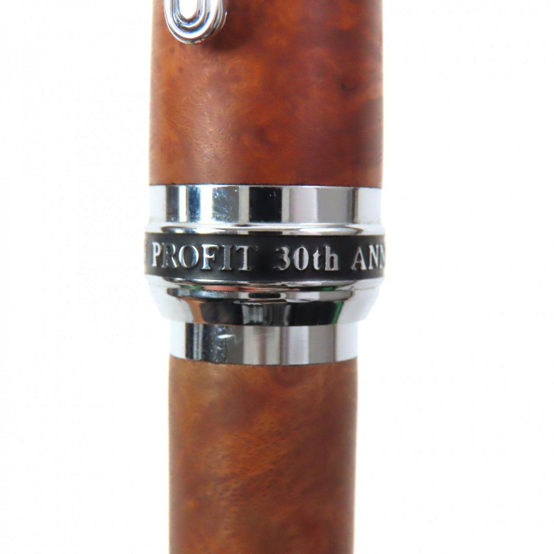 SAILOR fountain pen Nib: 21K Brown silver PROFIT Plot 30th Anniversary Briar mens Used Authentic