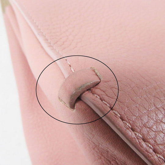 Longchamp Handbag 2077886258 Main: Leather Dusty Pink Madeleine Women Used Authentic