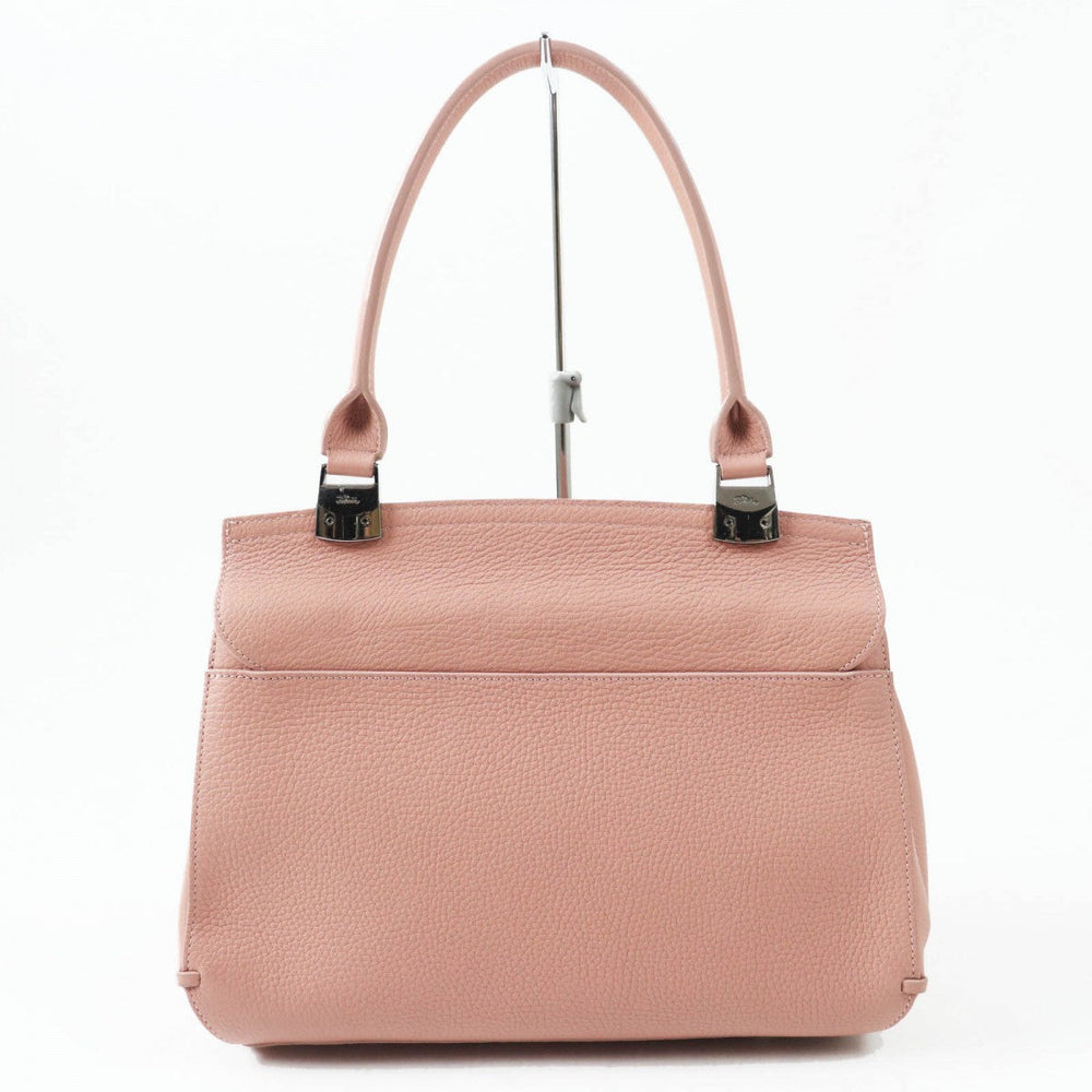 Longchamp Handbag 2077886258 Main: Leather Dusty Pink Madeleine Women Used Authentic