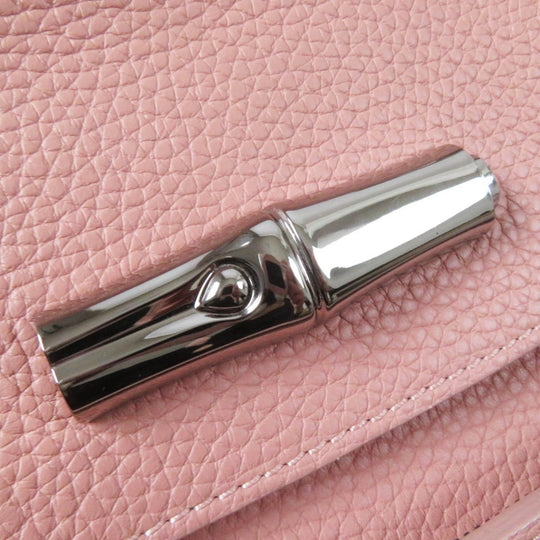 Longchamp Handbag 2077886258 Main: Leather Dusty Pink Madeleine Women Used Authentic