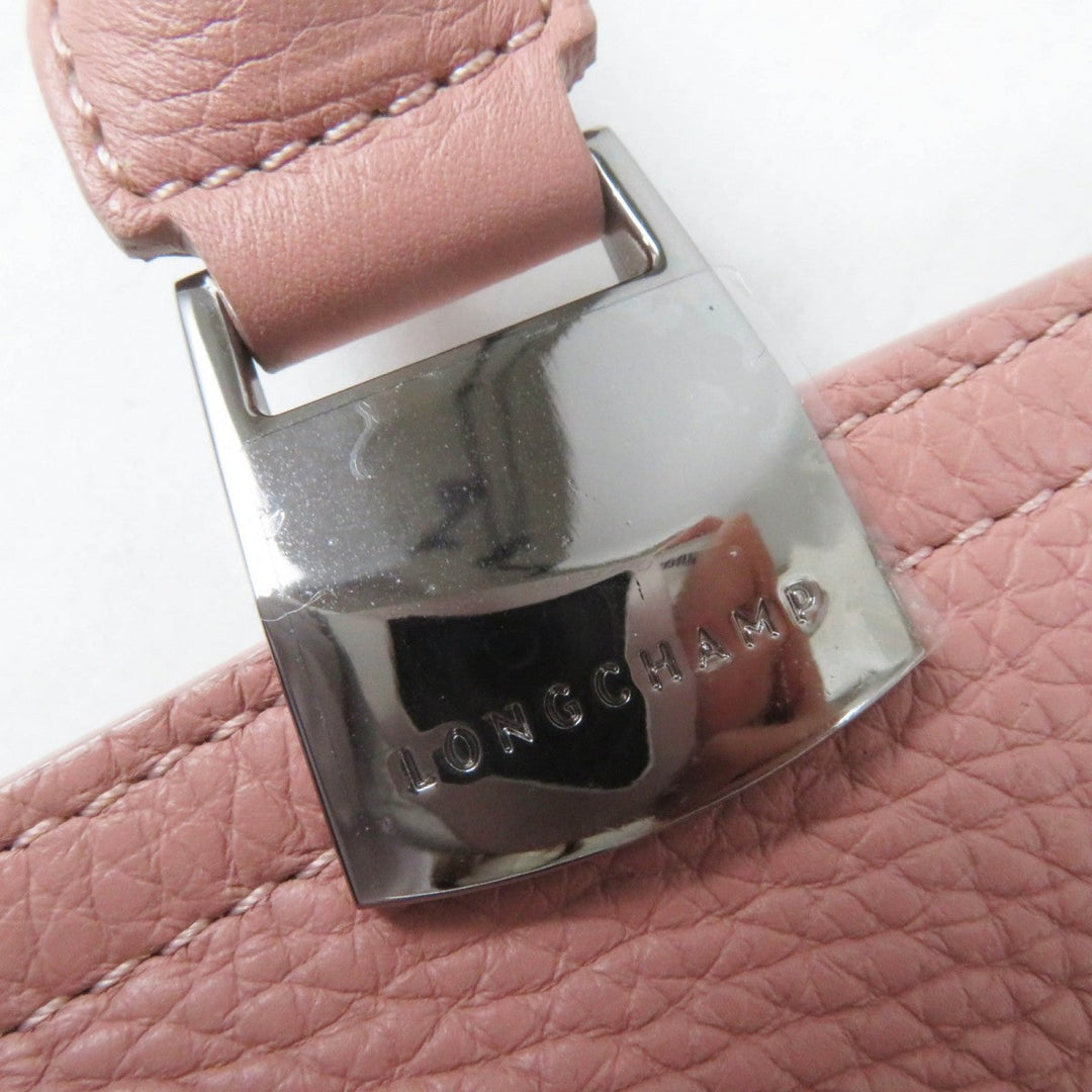 Longchamp Handbag 2077886258 Main: Leather Dusty Pink Madeleine Women Used Authentic