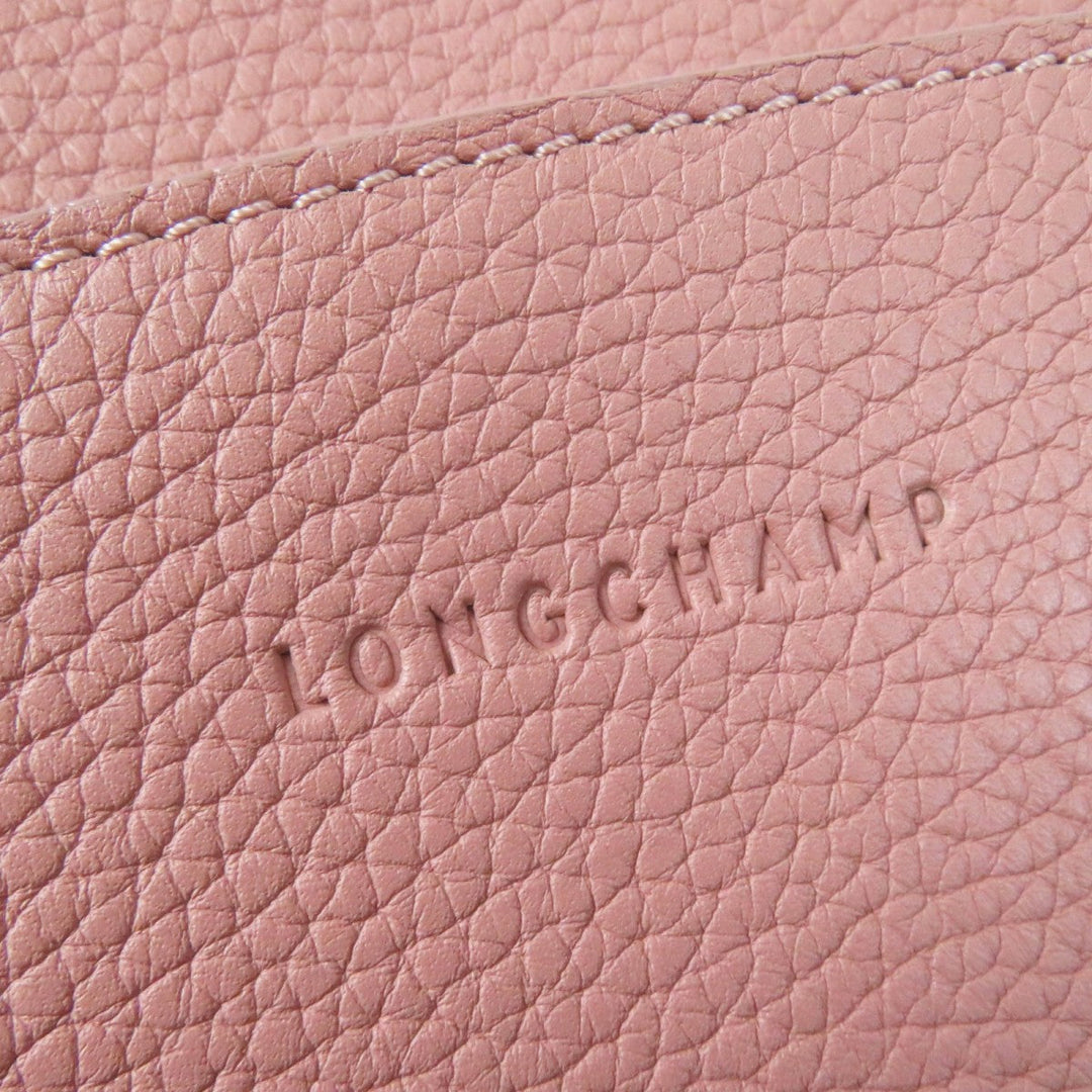 Longchamp Handbag 2077886258 Main: Leather Dusty Pink Madeleine Women Used Authentic