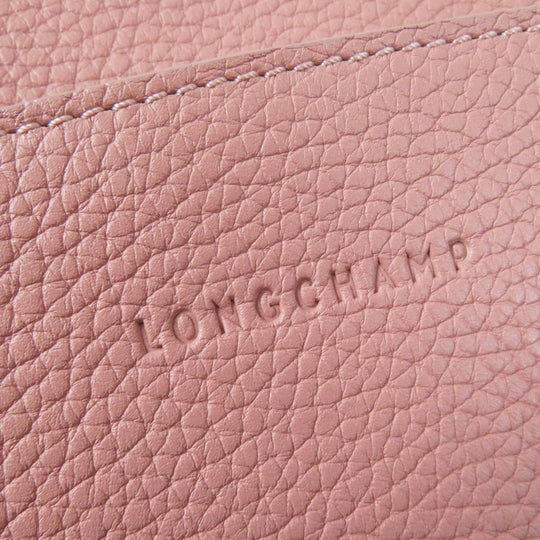 Longchamp Handbag 2077886258 Main: Leather Dusty Pink Madeleine Women Used Authentic