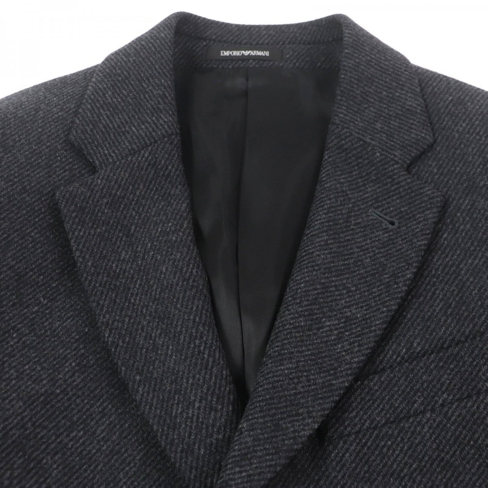 EMPORIO ARMANI Chester coat Outer: 100% wool, Lining: 100% cupra Dark gray T LINE mens 46 Used Authentic