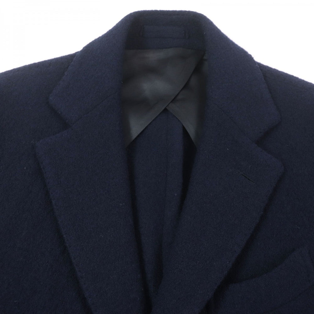LARDINI Chester coat Outer: 100% wool, Lining: 70% acetate, Lining: 30% cupra Navy mens Used Authentic