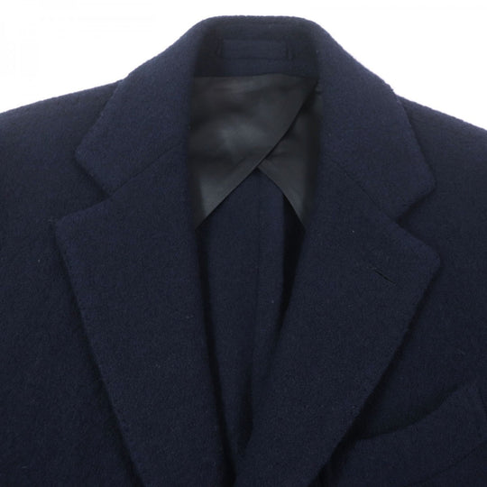 LARDINI Chester coat Outer: 100% wool, Lining: 70% acetate, Lining: 30% cupra Navy mens Used Authentic