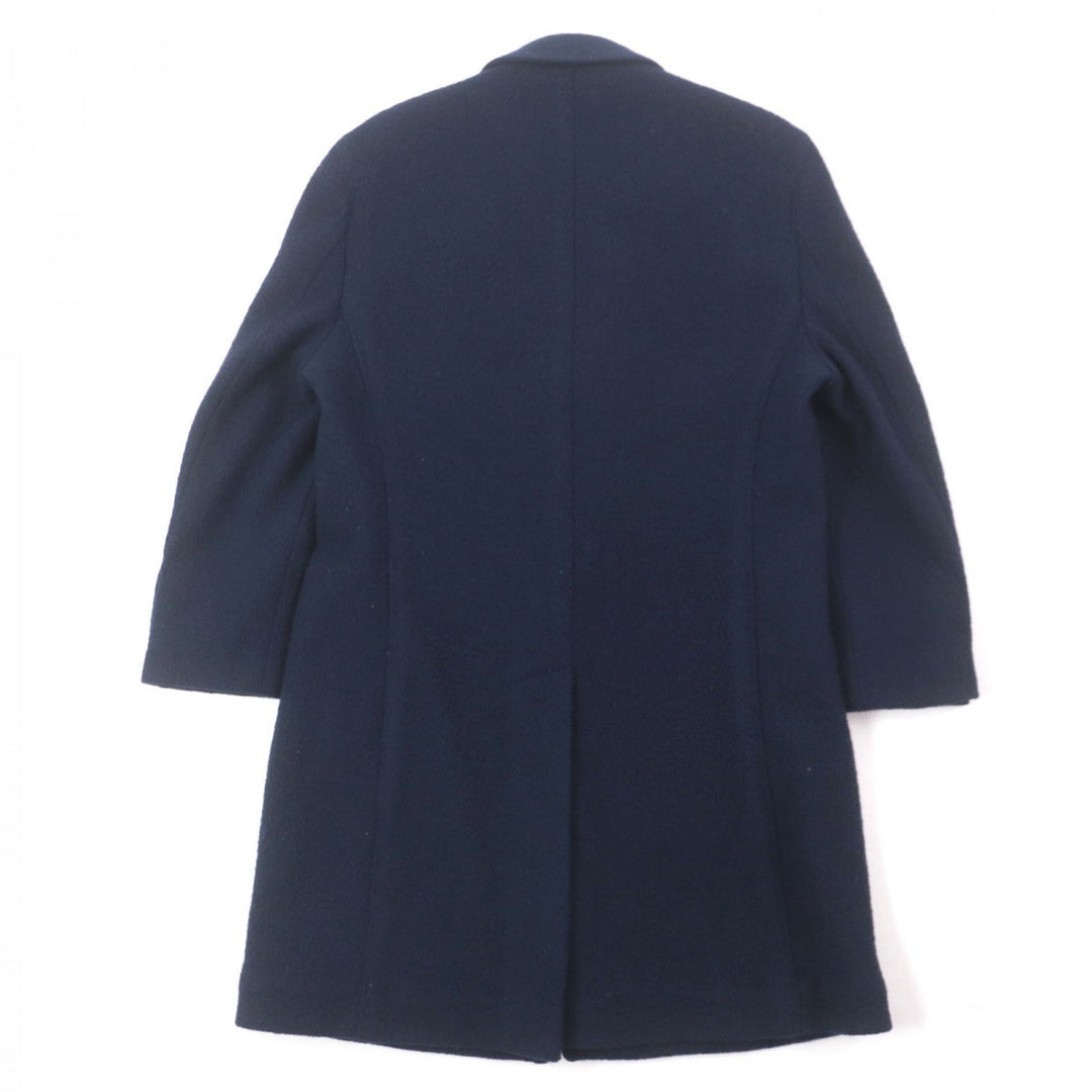 LARDINI Chester coat Outer: 100% wool, Lining: 70% acetate, Lining: 30% cupra Navy mens Used Authentic
