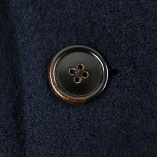 LARDINI Chester coat Outer: 100% wool, Lining: 70% acetate, Lining: 30% cupra Navy mens Used Authentic