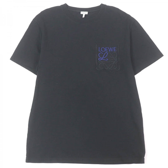 LOEWE Short sleeve T-shirt H526Y22X99 Main: 100% cotton, some parts: 99% cotton, some parts: 1% elastane black mens S Used Authentic