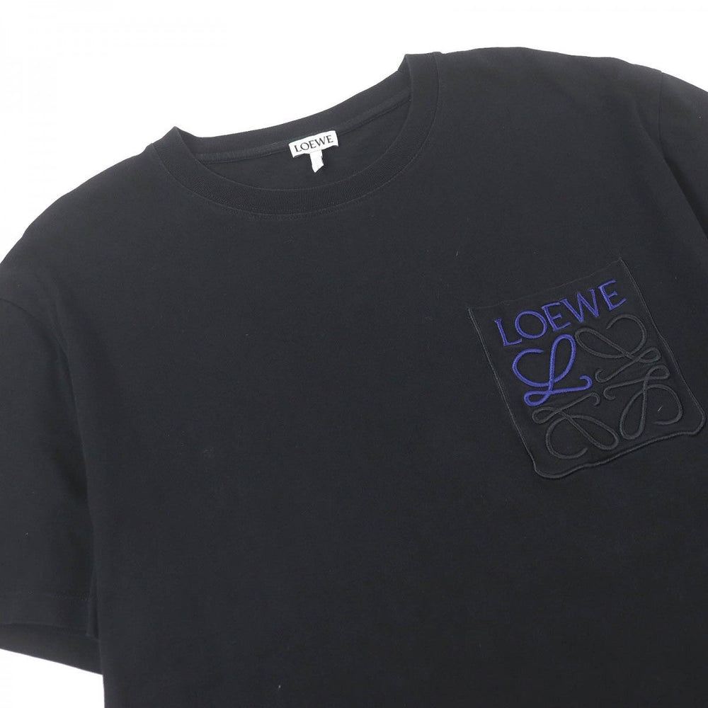 LOEWE Short sleeve T-shirt H526Y22X99 Main: 100% cotton, some parts: 99% cotton, some parts: 1% elastane black mens S Used Authentic